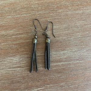 3/$15 bronze tassel earrings